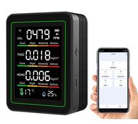 Moniteur de qualité de l'air WiFi 5-en-1 : TVOC, CO2, HCHO, température et humidité