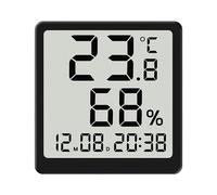 Moniteur de température et d'humidité | Jauge de température numérique magnétique avec minuterie - Moniteur d'humidité de bureau, pour maison, chambre, cuisine, salon, serre, garage, salle de bain
