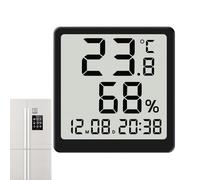 Moniteur de température et d'humidité - Minuterie numérique magnétique | Moniteur d'humidité de bureau pour maison, chambre, cuisine, salon, serre, salle de bain