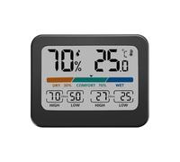Moniteur de température - Grand écran coloré hygromètre ABS 9,3 x 7,3 x 1,9 cm | Humidimètre pour la maison, la chambre d'enfant, le salon, l'intérieur, l'armoire et la serre