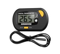Moniteur de température pour terrarium - 5,8 x 3,6 x 1,1 cm - Aquarium | Thermomètre multifonction - Capteur portable pour habitat des lézards, tortues, reptiles
