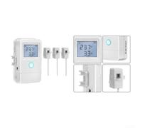 Moniteur d'énergie WiFi triphasé 80 A pour pinces CT pour application Tuya | Suivi au niveau du panneau, 3 circuits, chauffe-eau HVAC solaire, données en temps réel, pour synchronisation de