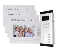 Moniteur intérieur avec interphone vidéo - OBO HANDS - 700T - 7 pouces - Vision nocturne IR - 4 moniteurs