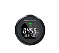 Moniteur numérique de qualité de l'air CO2 - Analyseur de gaz professionnel avec température d'humidité et affichage clair pour tente de culture maison (SR-510) (Tc-10a)