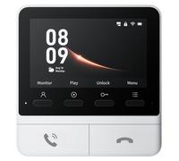 Moniteur vidéo pour sonnette - Écran LCD 4,3 pouces - Écran supplémentaire pour interphone vidéo - Affichage date, heure et météo - Installation simple via l'application