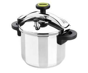 MONIX Classica Cocotte Minute Tradionnelle 10 Litres, Acier Inoxydable 18/10, Compatible Toutes Sources de Chaleur Induction Incluse