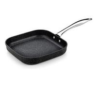 Monix Mineral | Gril Carré sans Rainures 28 cm, Aluminium Forgé, Revêtement Antiadhésif Quantanium sans PFOA, Compatible Tous Feux Y Compris Induction