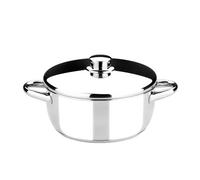 MONIX Optima | Faitout 20 cm avec Couvercle en Acier Inoxydable 18/10