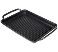 MONIX Solid+ | Plancha Rainurée 40 cm en Fonte d’Aluminium avec Antiadhésif Innovations sans PFOA, Compatibles Toutes Sources de Chaleur