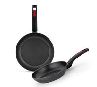 MONIX Sunset | Lot de 2 poêles 22-26 cm en aluminium forgé, antiadhésives, manche en bakélite, tous feux dont induction