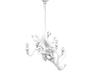 Monkey Chandelier Lampe de suspendue Seletti Blanc - 8008215148656