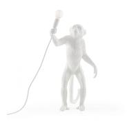 Seletti – Lampe de table Monkey Standing 54 cm Résine Blanc LED