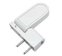 Monlech 1 charnière de drapeau pour porte à double vitrage UPVC, charnière de porte robuste en PVC 3D, réglage multidirectionnel 3D, charnière de porte pour porte et fenêtre en acier plastique (blanc