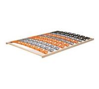 MonMobilierDesign DOY Sommier à lattes ergonomique cadre en bois avec plots de soutien 140X200 cm bois G