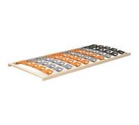 MonMobilierDesign DOY Sommier à lattes ergonomique cadre en bois avec plots de soutien 80X200 cm
