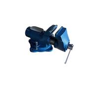MonMobilierDesign Étau d'établi professionnel cylindrique en fonte avec base pivotante et enclume mors 150 mm G