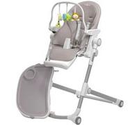 MonMobilierDesign HUGO Chaise haute pliable et inclinable + arche de jeux Gris gris G