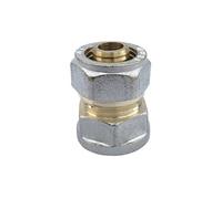 MonMobilierDesign Lot de 1_Raccord droit à compression femelle pour tube PER Ø16x1/2"