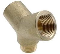 Lot de 1 Raccord en Y mâle femelle en laiton égal modèle 1/2"
