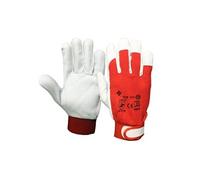 MonMobilierDesign Lot de 1_RIGA Gants de manutention cuir jersey fermeture velcro T.10