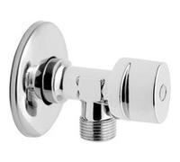 MonMobilierDesign Lot de 5_Robinet vanne d'angle chrome avec rosace 1/2" x 3/8" G