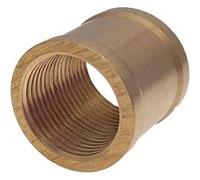 MonMobilierDesign Manchon en laiton sphérique femelle à visser Ø 3/8" - lot de 5 G