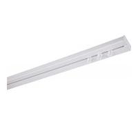 MonMobilierDesign SIMI Rail de plafond tringle en PVC pour rideaux à crochets Blanc Monorail droit 360 cm Blanc G