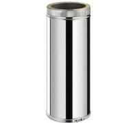 MonMobilierDesign TDPS500 Conduit double paroi isolé pour poêle à bois longueur 50 cm Ø150 - à l'unité Inox G