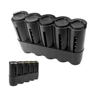 Monnayeur pièces euro, monnayeur serveur - Organisateur de Monnaie avec 5 Compartiments pour 2€, 1€, 50c, 20c et 10c - Pratique et Durable pour Serveurs, Commerçants et Caissiers(Noir)