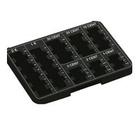 Monnayeur - Plateau pour ranger pièces de monnaie - 15,5x19x1,9cm - Reskal