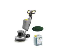 Monobrosse KÄRCHER BDS 43/DUO C - Pack complet prêt à l'emploi pour le récurage intensif des sols durs avec réservoir, pad vert et RM 752