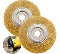 MonoFresh Lot de 2 brosses à joints en fil d'acier - Compatible avec Gloria Multibrush et autres brosses métalliques - 10 mm de large - Brosse ronde de rechange