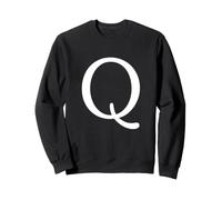 Monogramme rétro Lettre Q pour Femme entraîneur et Maman Sportive Sweatshirt