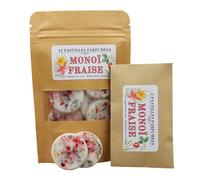 MONOÏ FRAISE - Pastilles parfumées, Cire végétale de colza, Fondants parfumés, Pour brûle parfum. (6)