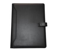 monolith 2000002900 - Porte-documents aspect cuir, porte-documents avec bloc-notes, noir