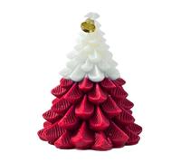 Monozoz Bougie de sapin de Noël en forme d'arbre - Décoration longue durée - Bougies parfumées pour la maison - Pour Halloween, anniversaire, vacances, mariage, automne et hiver
