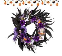Monozoz Couronne d'Halloween - Couronne de branches de roses pour Halloween | Décorations de vacances d'horreur pour intérieur et extérieur - Entrée murale, porche, armoire