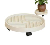 Monozoz Supports de roulants avec roulettes, base de pot d'intérieur - Support de avec roulettes verrouillables - pour pots de fleurs, transports, balcon, terrasse, intérieur et