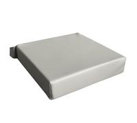 Monsieur Bébé - Coussin de réhausse enfant pour chaise, déhoussable - 33 x 33 x 7.5 cm - Gris