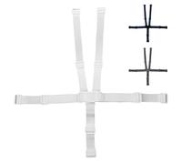 Monsieur Bébé - Lot de 2 harnais de sécurité 5 points pour chaise haute enfant - Gamme Ptit - Plusieurs coloris disponibles.