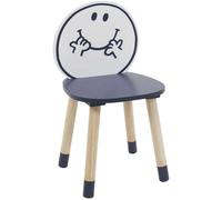 Monsieur madame Chaise en bois Monsieur Heureux - Bleu