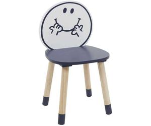 Monsieur madame Chaise en bois Monsieur Heureux - Bleu
