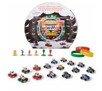 Monster Jam Mini calendrier de l'Avent de Noël, 24 jours de mini Monster Trucks et accessoires, échelle 1:87, jouets pour enfants pour garçons et filles à partir de 3 ans