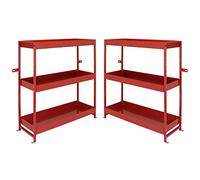 Monster Racking - 2 Rayonnages « Volcano » à Etagères Métalliques pour Le Rangement d’Outils dans Les Véhicules Utilitaires, 116,5cm x 115cm x 34,8cm