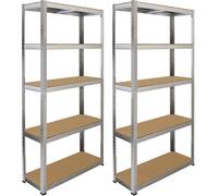 Monster Racking 2 x Galwix : rayonnage pour charges lourdes, rayonnage de stockage, rayonnage de garage, rayonnage en acier, rayonnage industriel, rayonnage d'atelier, rayonnage à emboîter, rayonnage 