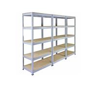 Offre spéciale Monster Racking : lot de 3 étagères Q-Rax. Étagères haute performance, étagères pour charges lourdes, étagères de stockage, étagères de garage, étagères en acier, étagères industrielles