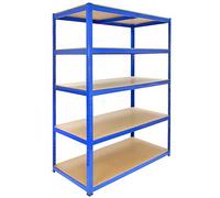 Monster Racking - Etagère Bleu en Acier, Rayonnage sans boulons T-Rax de 120cm x 180cm x 60cm