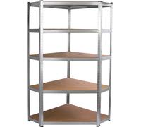 Monster Racking Galwix : étagère d'angle, étagère de rangement, étagère de garage, étagère en acier, étagère industrielle, étagère d'atelier, étagère à emboîter, étagère métallique 90 cm L x 30 cm P x