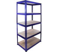 Monster Racking Q-Rax : étagère de garage, étagère de cave, étagère de stockage, étagère d'atelier, étagère pour charges lourdes, étagère industrielle, étagère en acier, 5 tablettes, 90 cm L x 50 cm l