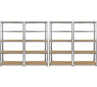 Monster Racking - Rayonnage 4 x Galwix pour charges lourdes, rayonnage de stockage, rayonnage de garage, rayonnage en acier, rayonnage industriel, rayonnage d'atelier, rayonnage à emboîter, rayonnage